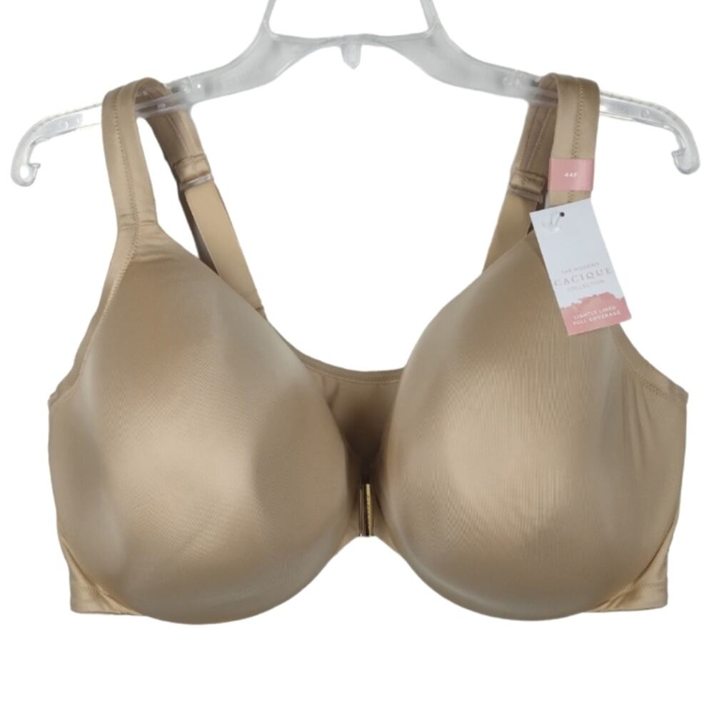NWT Cacique Lightly Lined Full Coverage Bra Nude size 44F